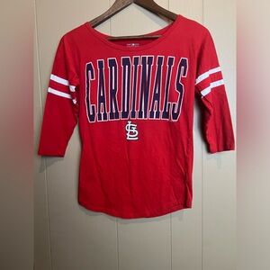 St. Louis Cardinals Wide Neck 3/4 Sleeve Tee